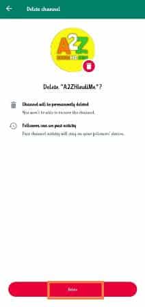 WhatsApp Channel Delete Kaise Kare? (5 सेकेंड में) 5 Delete par klik kare