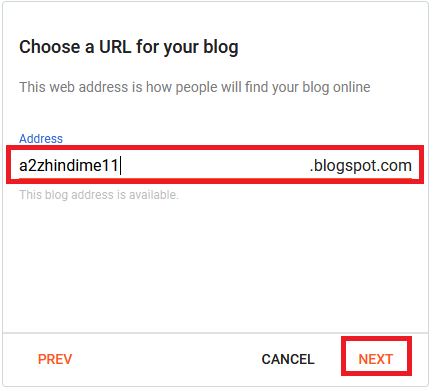 Blog का URL Address बनायें