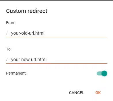 Custom Redirection